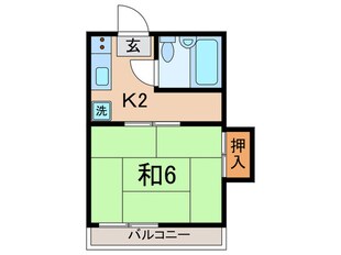 大井ハイツの物件間取画像